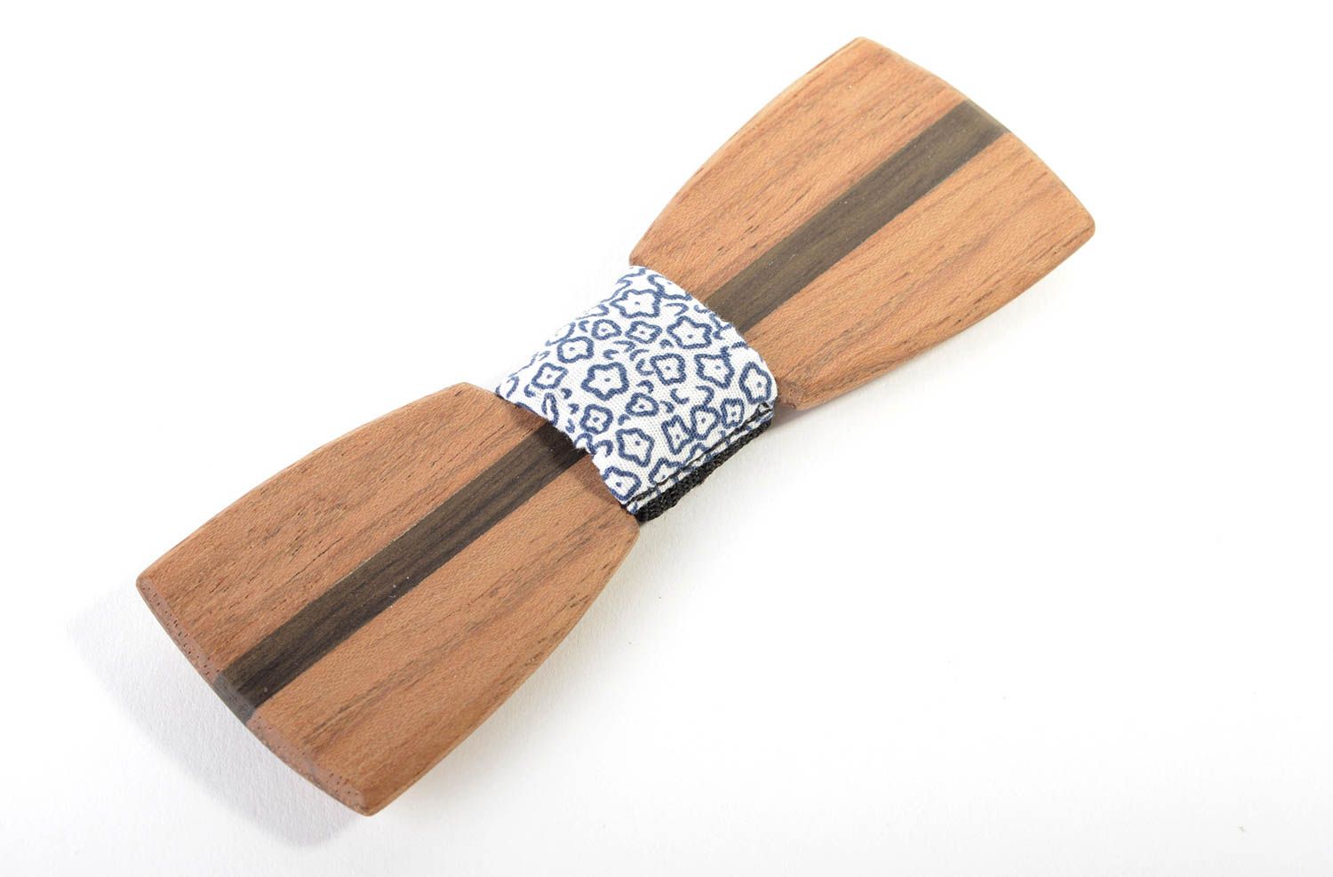 Handmade wooden bow tie unusual designer bow tie stylish unisex accessory photo 2
