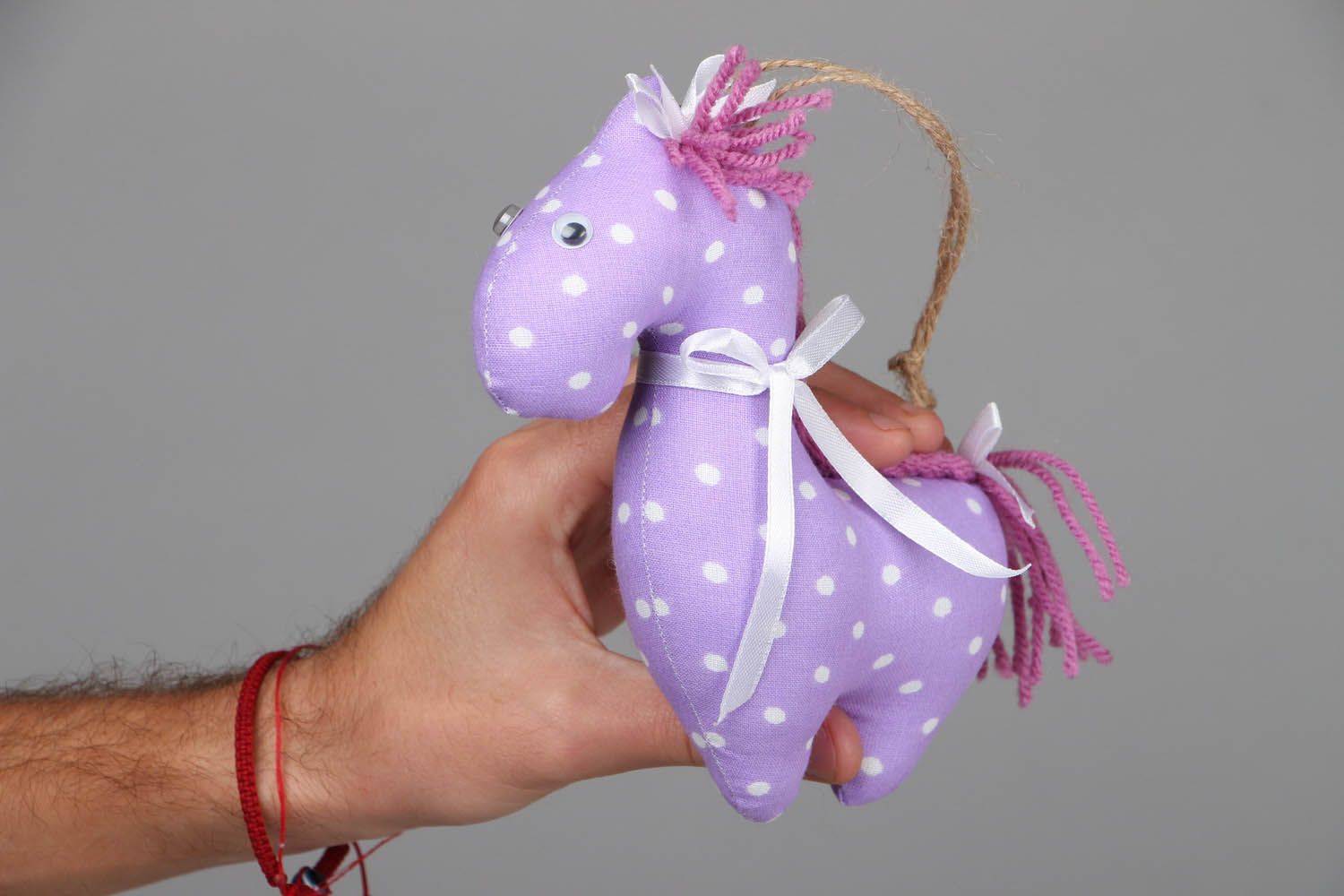 Textil Spielzeug Pony gepunktet foto 3