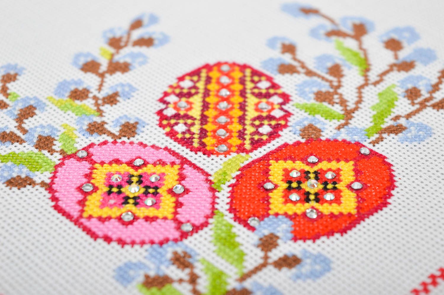 Сервировочная салфетка ручной работы текстиль для дома декор для дома с вышивкой фото 4
