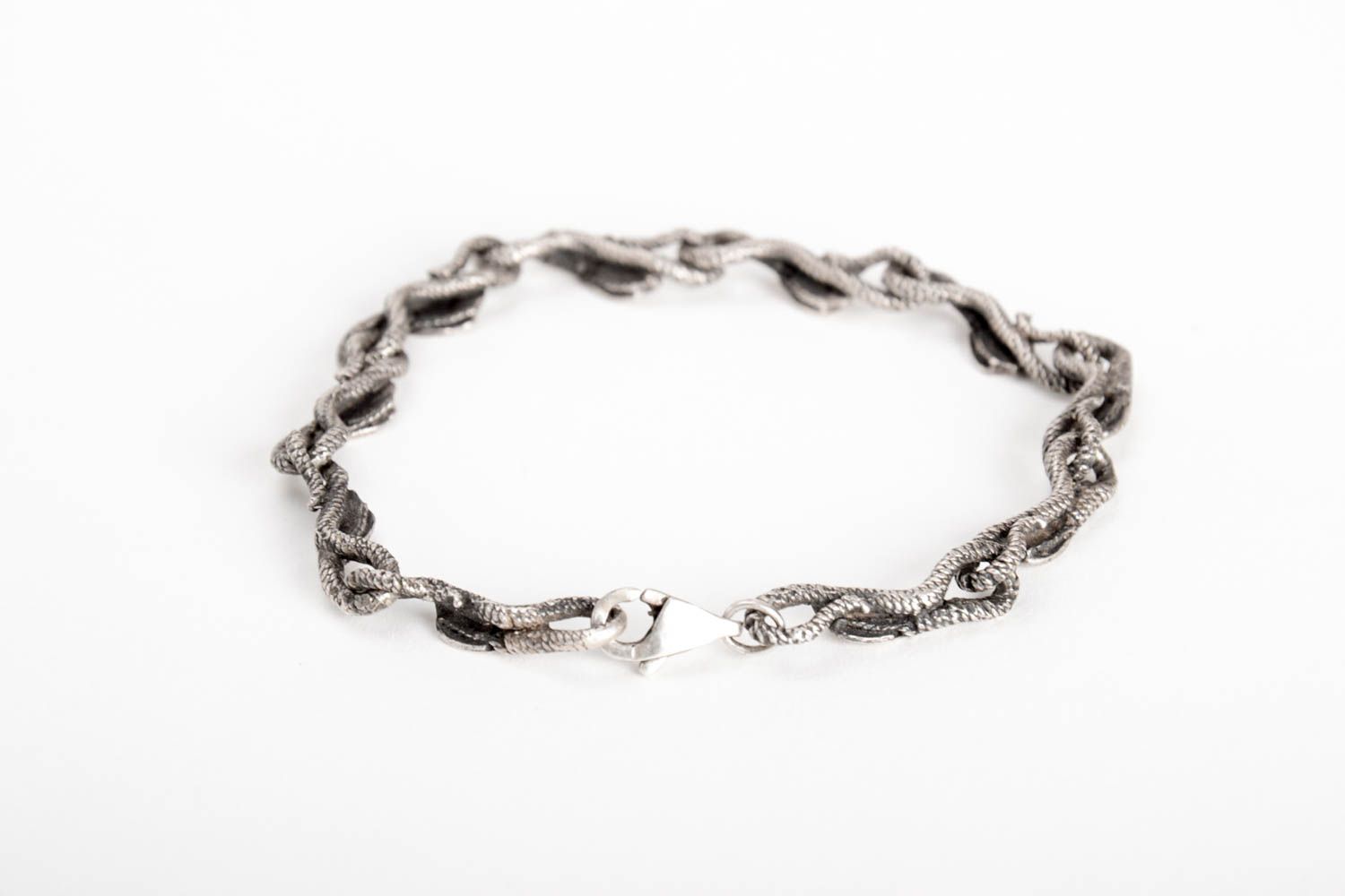 Украшение ручной работы серебряное украшение браслет из серебра танец змей фото 3