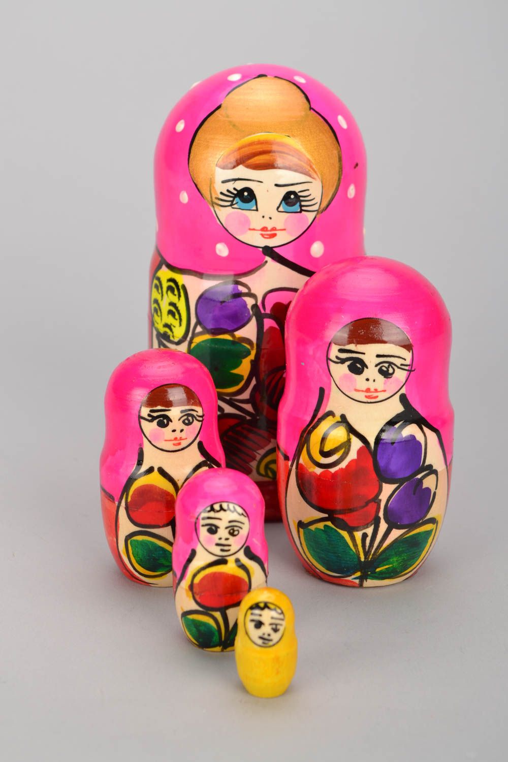 Hand painted nesting doll photo 2