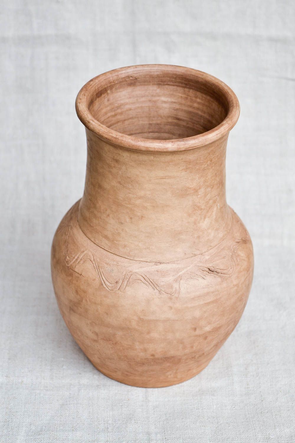 60 oz ceramic white lead-free clay pitcher water jug 2,25  lb photo 3
