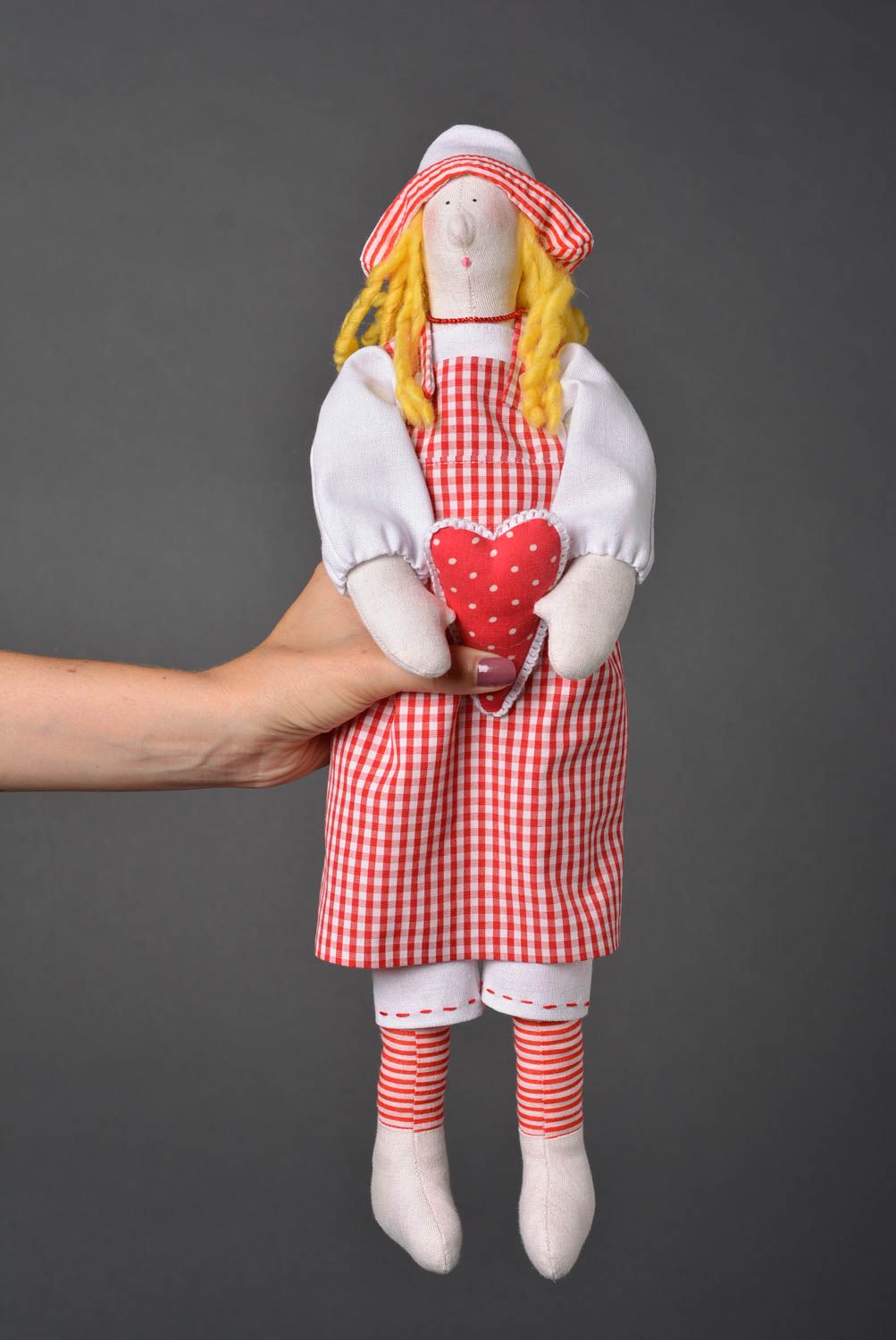 Grande poupée Jouet en tissu fait main original déco Cadeau pour enfant photo 3