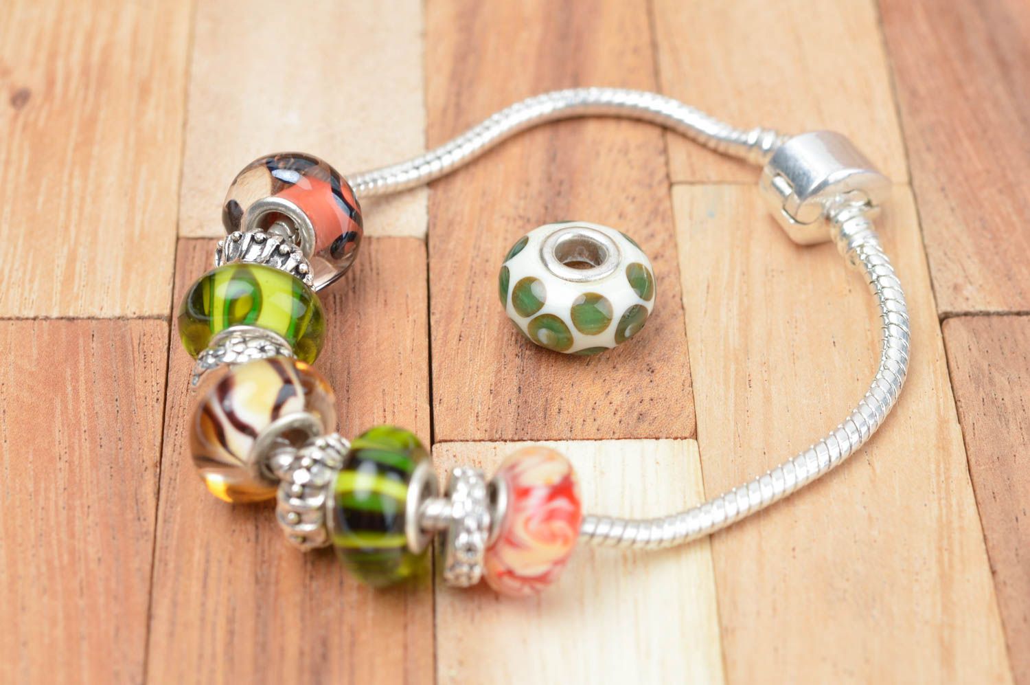 Beautiful handmade glass bead art and craft jewelry making supplies small gifts photo 4