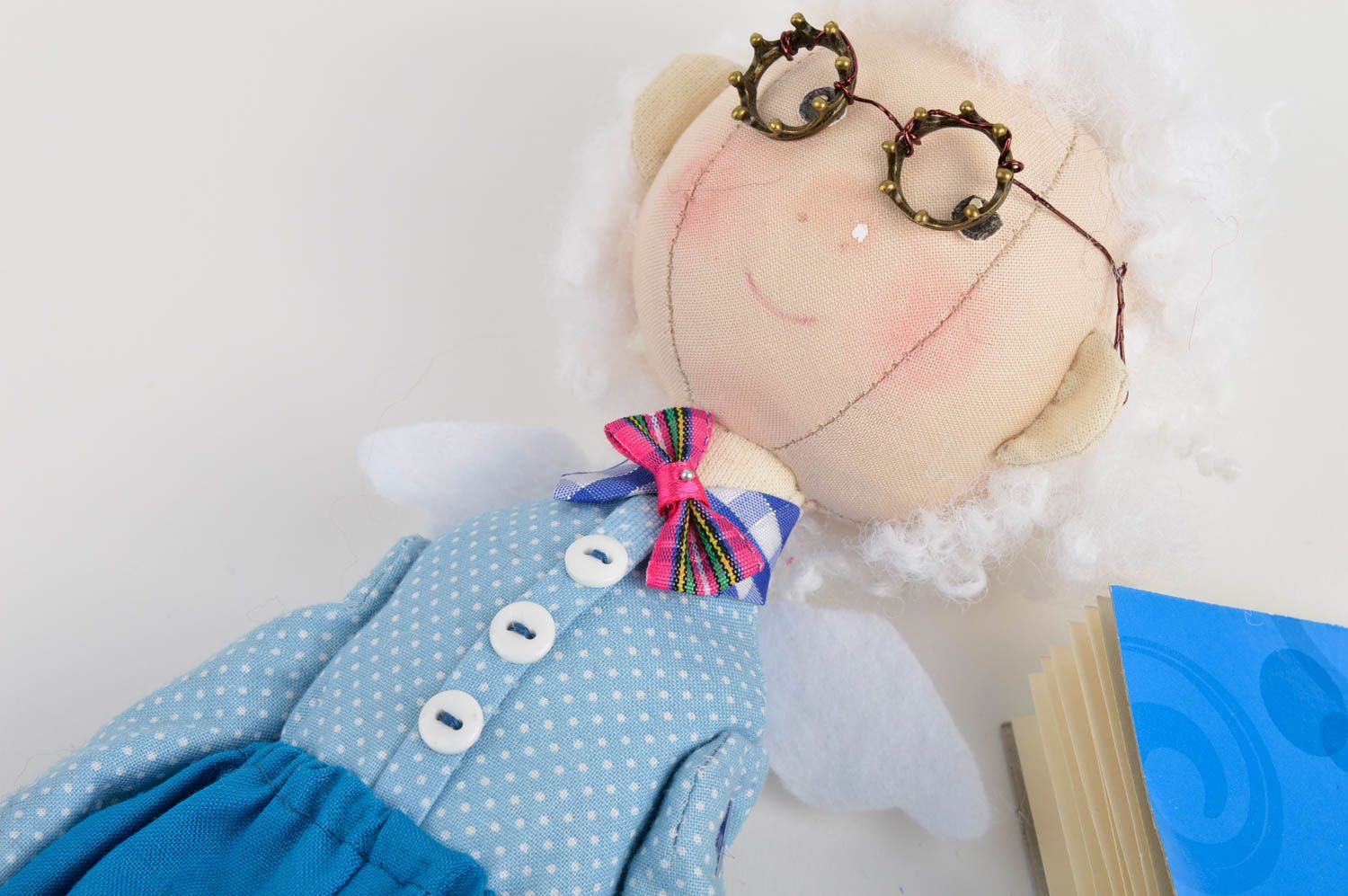 Кукла ручной работы кукла из ткани авторская красивая мягкая кукла мальчик фото 4