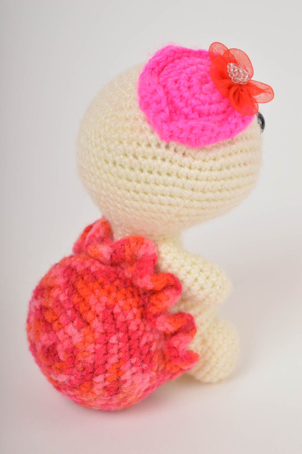Peluche tortue Jouet fait main tricoté en fils acryliques Cadeau pour enfant photo 3