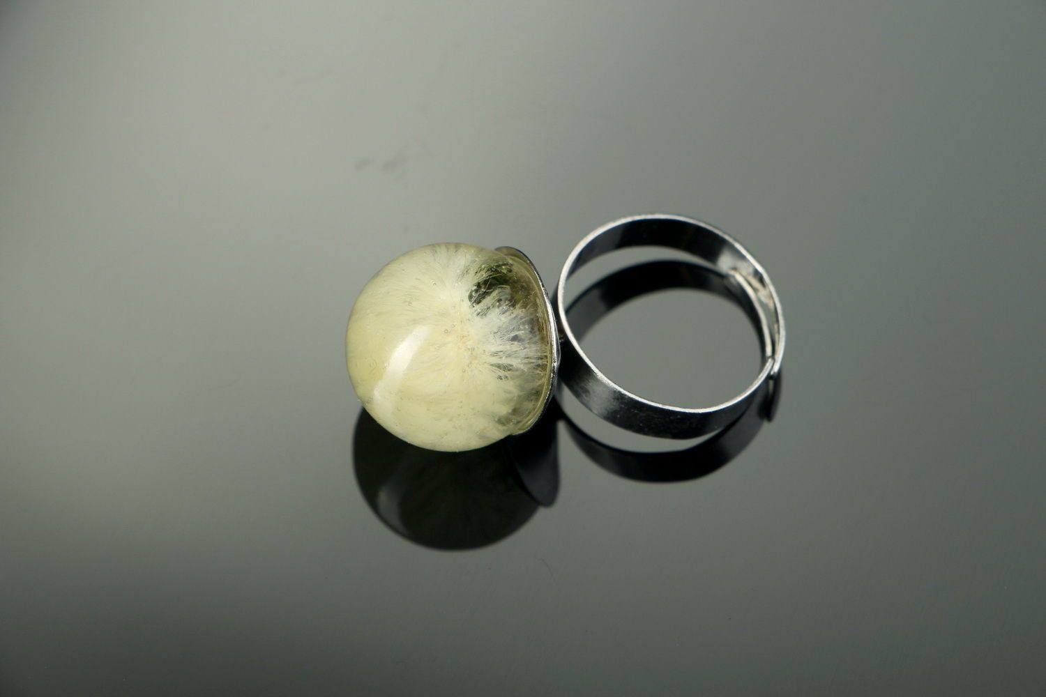 Ring with dandelion photo 1