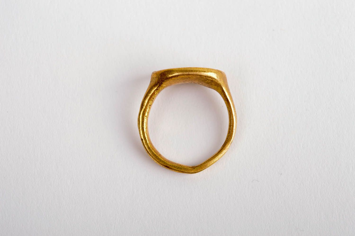 Украшение ручной работы женский перстень аксессуар из металла перстень латунный фото 5