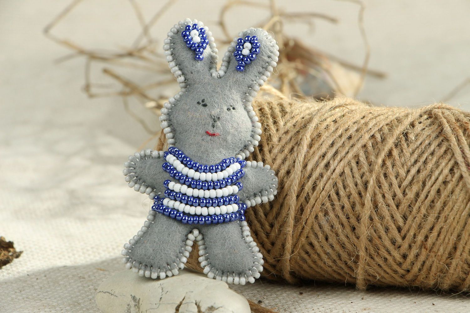 Small soft toy Hare photo 5