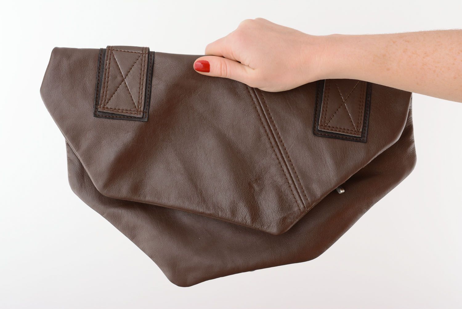 Clutch-Tasche für Damen aus Leder foto 5