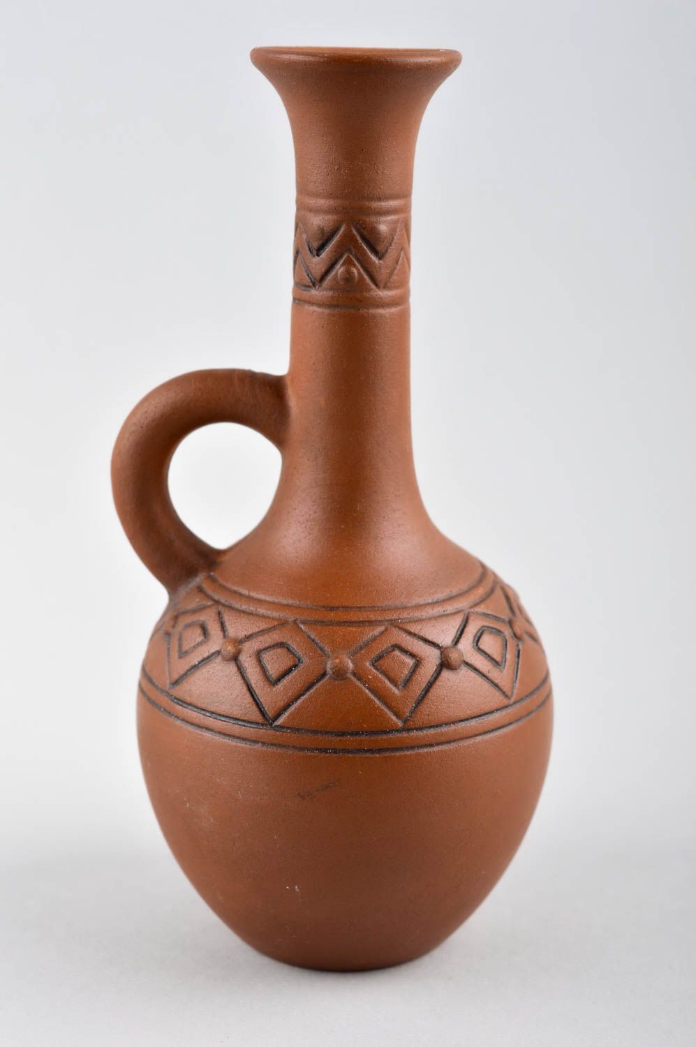 Jarro de cerámica artesanal marrón accesorio de cocina utensilio de cocina foto 2