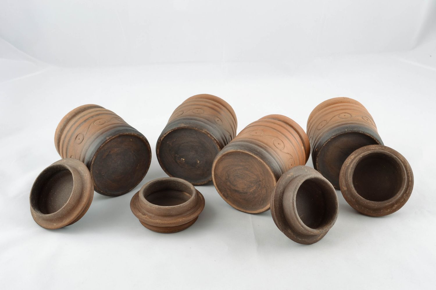 Ensemble de pots de cuisine en céramique pour épices original 4 pièces photo 5