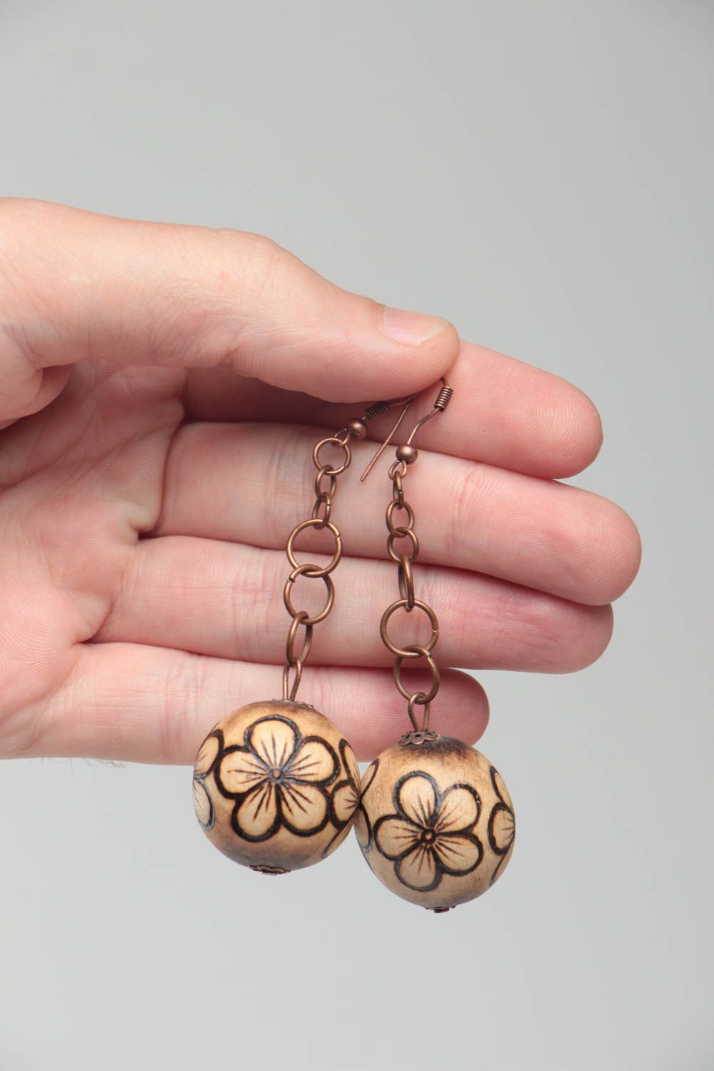 Fashion earrings wooden jewelry womens earrings designer accessories gift ideas photo 5