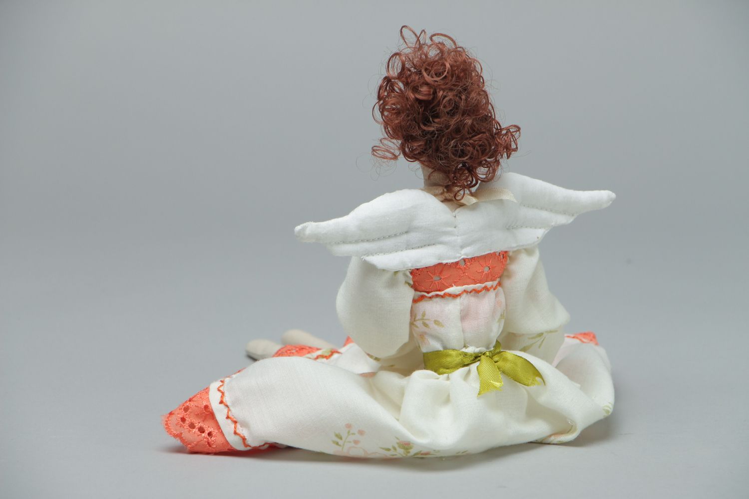 Muñeca de trapo ángel textil foto 3