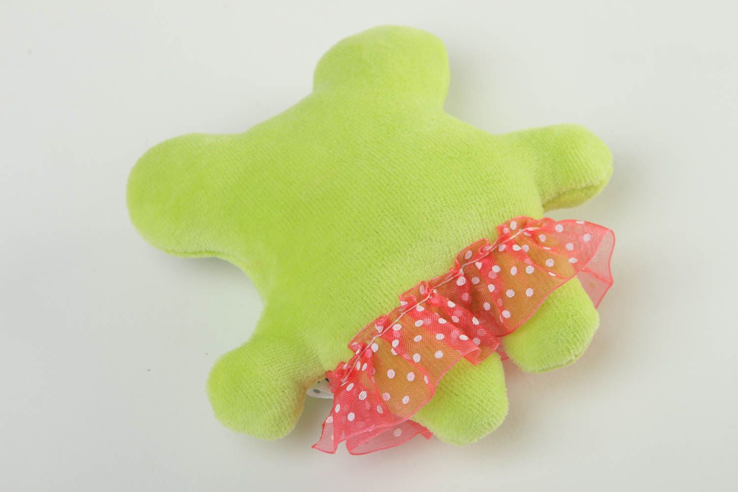 Игрушка ручной работы подарок на новоселье зеленая лягушка мягкая игрушка фото 4