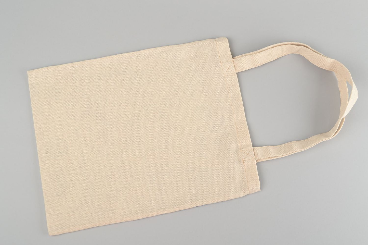 Handgemachte Tasche aus Stoff mit langen Griffen und Print in ethnischem Stil foto 4