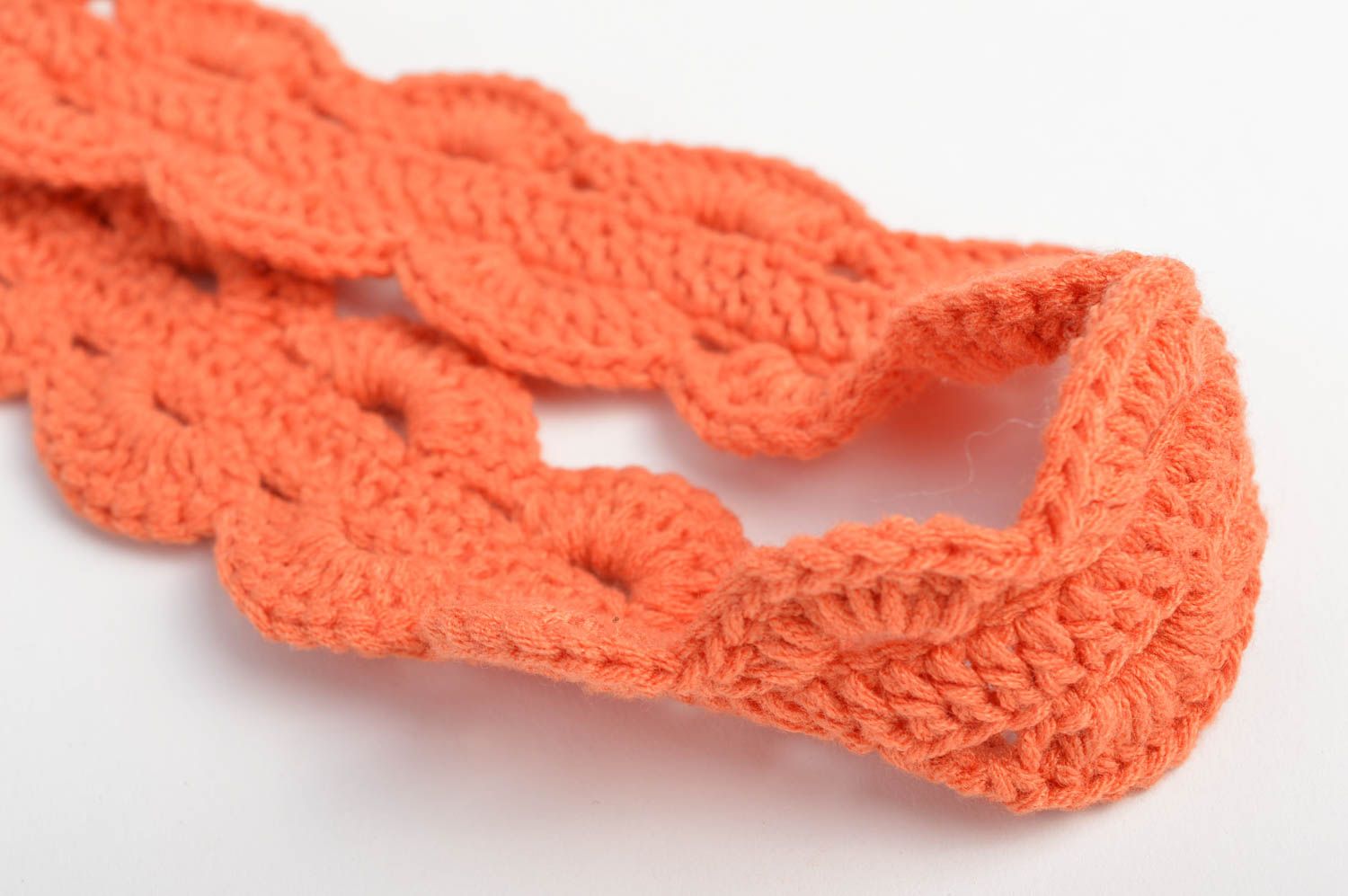 Handmade crochet headband crochet beads headbands baby girl headband kids gifts photo 5