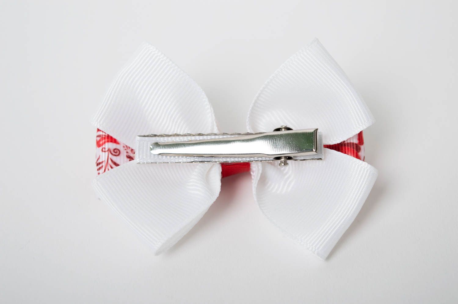Handmade hair bow unusual hair clip for girls designer accessory gift ideas photo 3