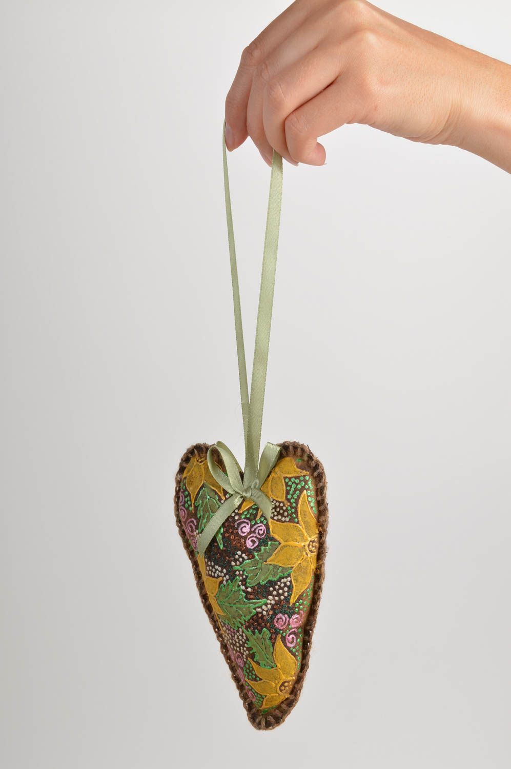 Coeur doux fait main Suspension décorative en tissu design original Déco chambre photo 2