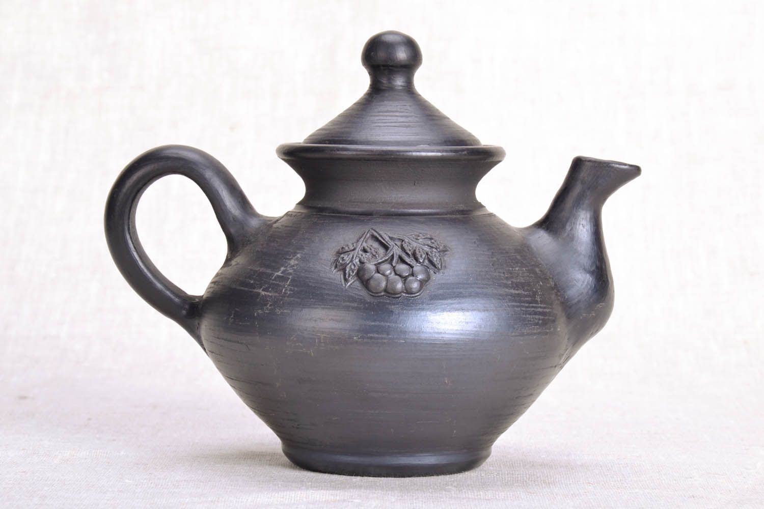 Teekanne aus Keramik Handarbeit foto 2