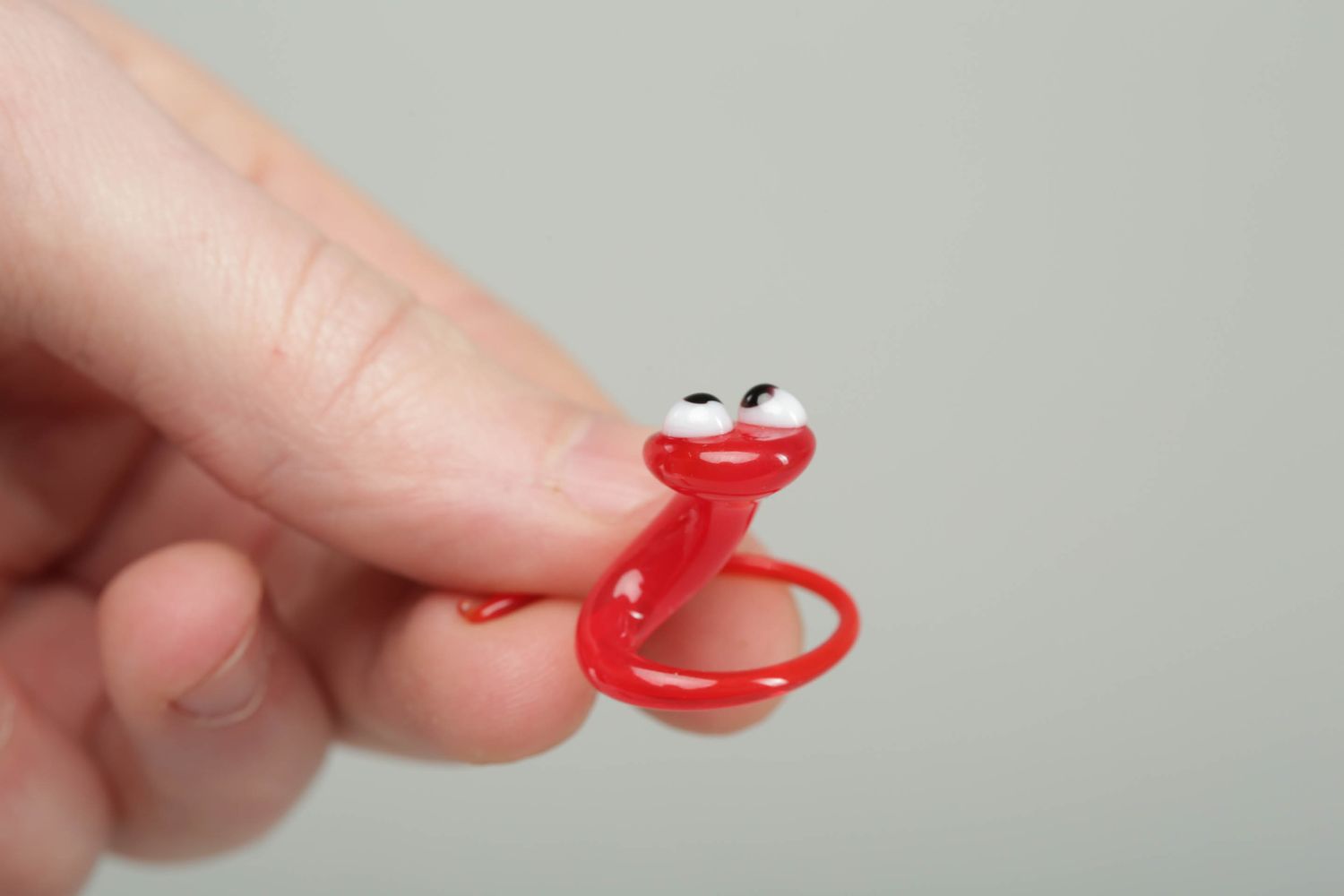 Miniature glass figurine Snake photo 4