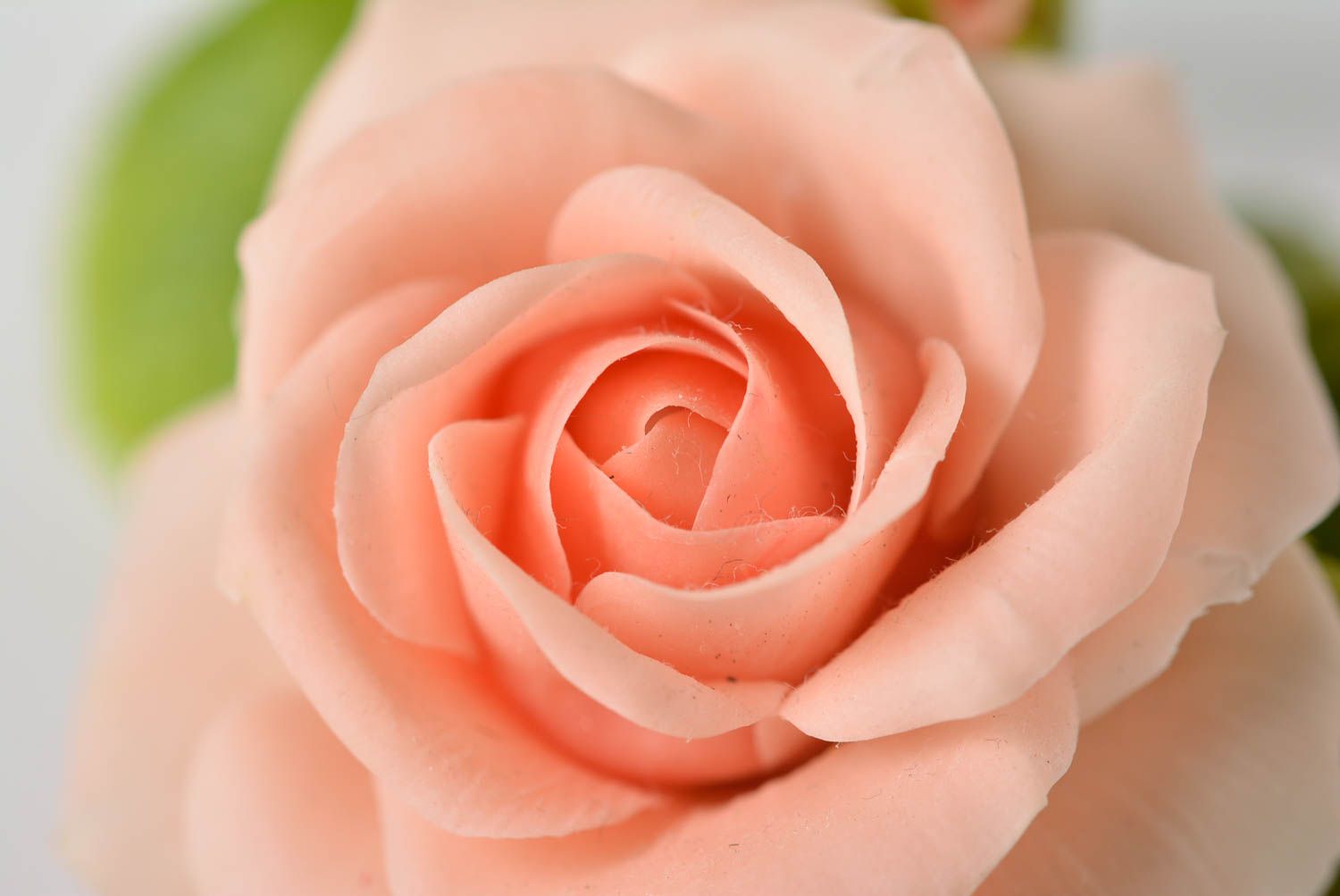 Blume Brosche aus Polymerton handmade in Rosa originell schön für echte Modedame foto 2