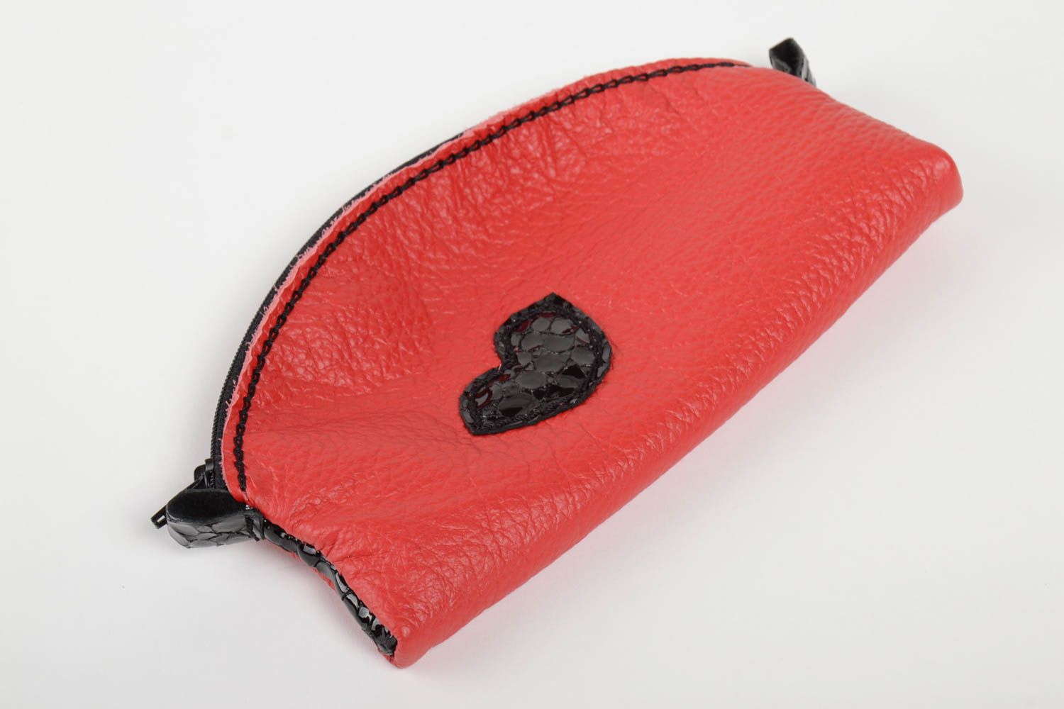 Kosmetiktasche Damen handmade Geschenkidee für Frau Kulturtasche Damen in Rot foto 5