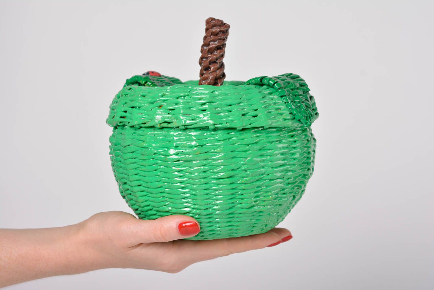 Шкатулка для украшений шкатулка ручной работы шкатулка для бижутерии яблоко фото 3