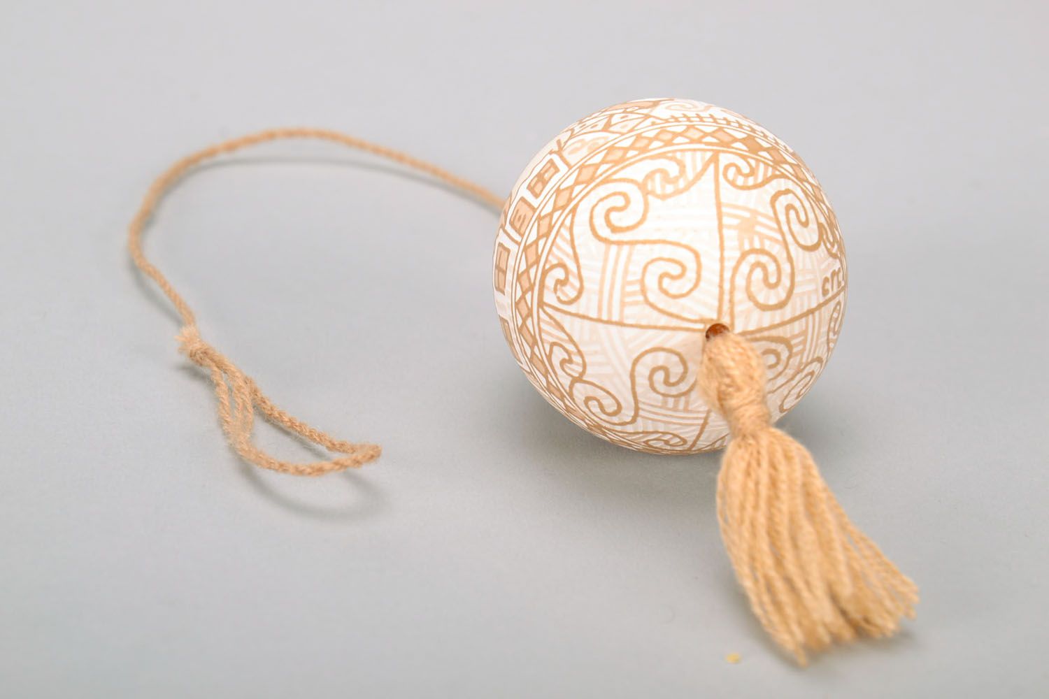 Easter egg with a tassel photo 4