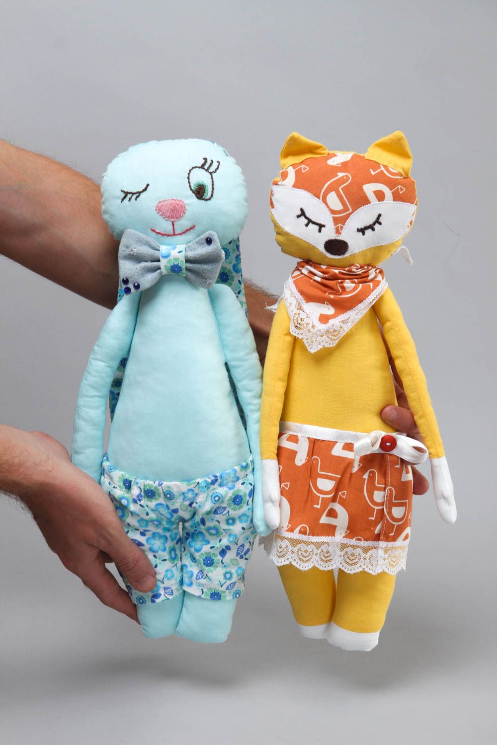 Beautiful handmade soft toy childrens toys 2 pieces birthday gift ideas photo 5