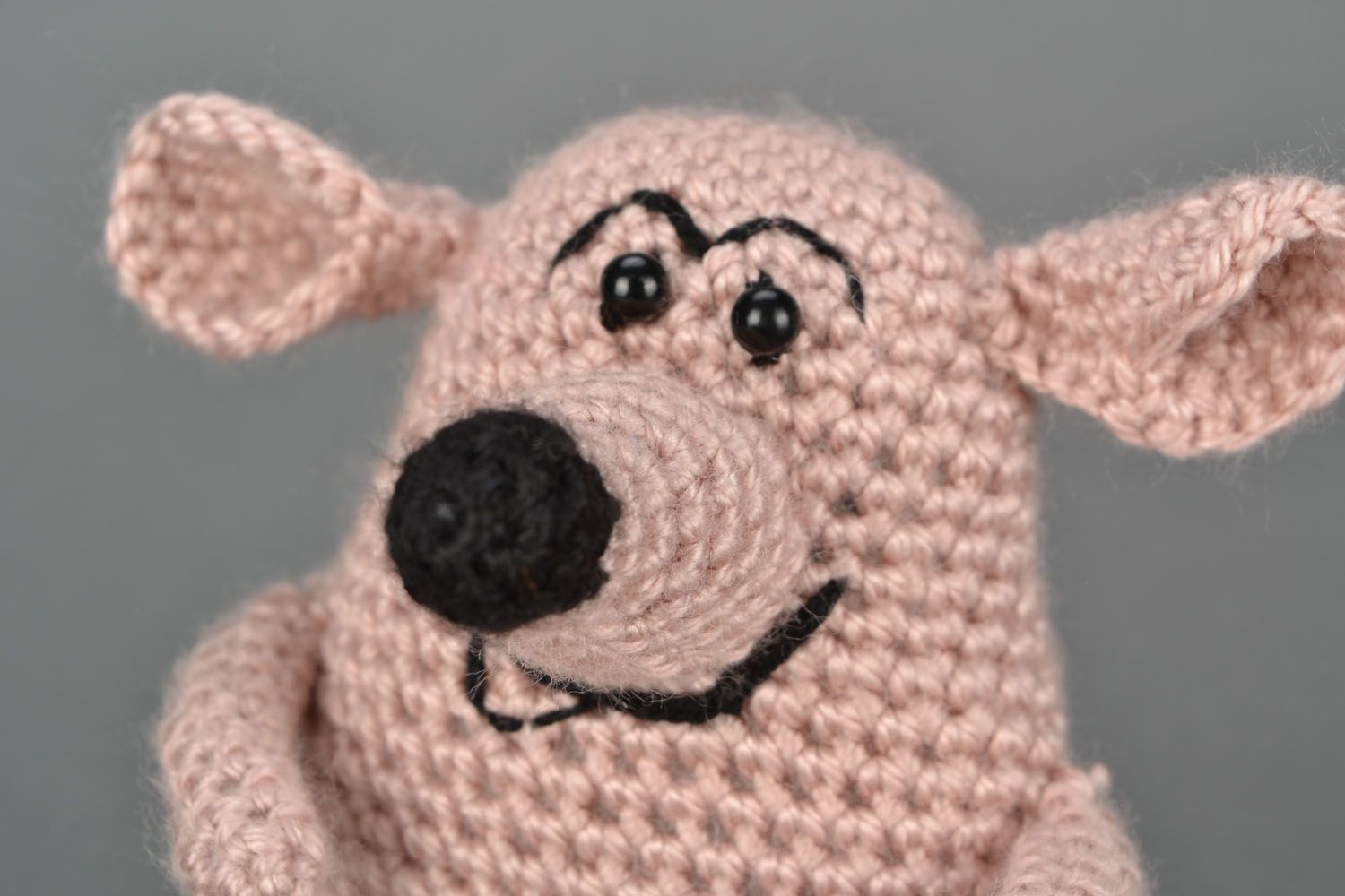 Jouet mou tricoté au crochet Rat  photo 3
