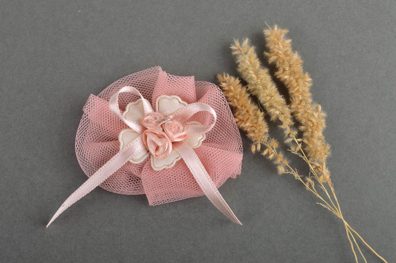 Flower brooch homemade jewelry brooch handmade designer accessories gift ideas photo 1