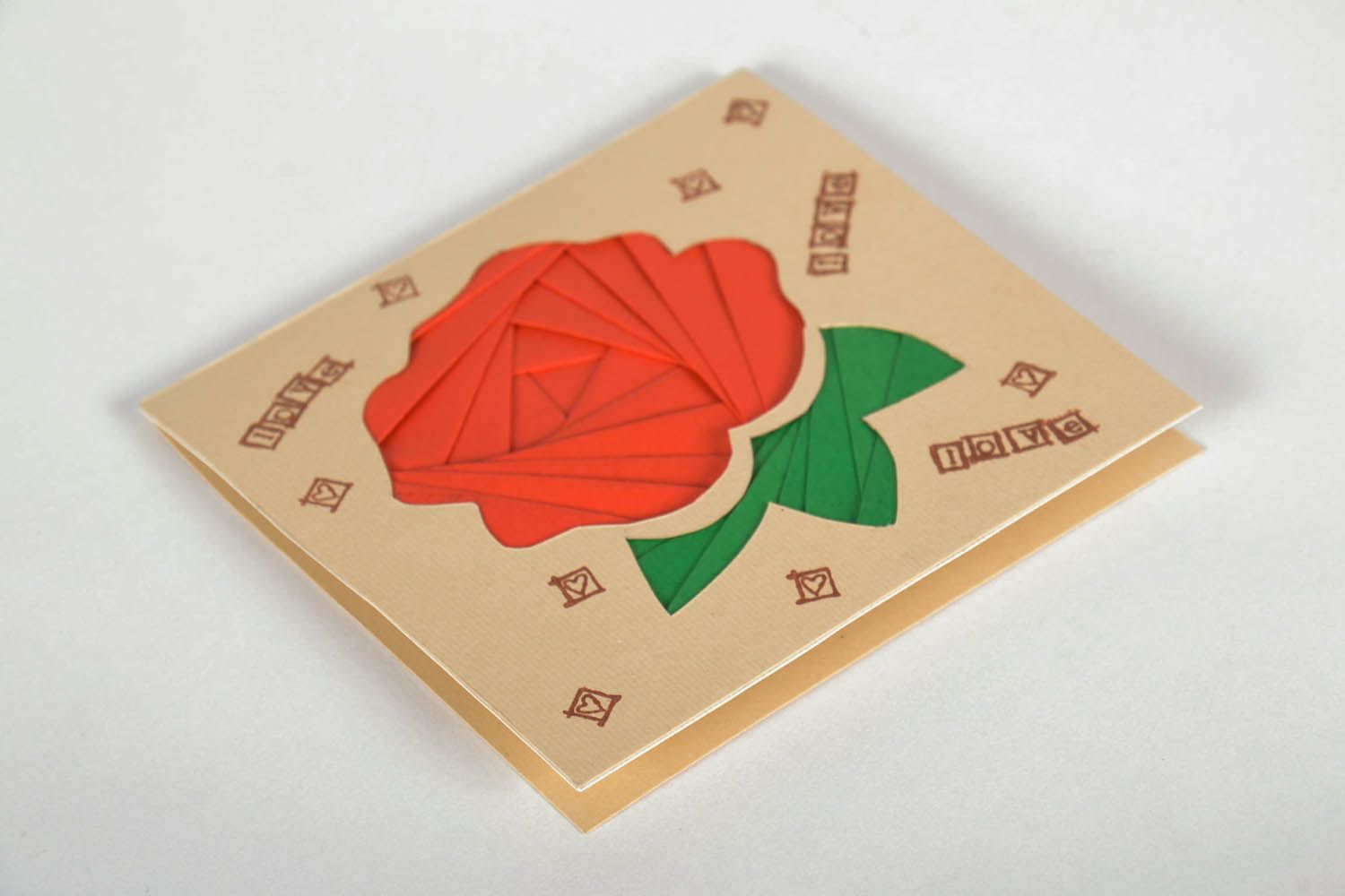 Carte de vœux artisanale en iris folding photo 2