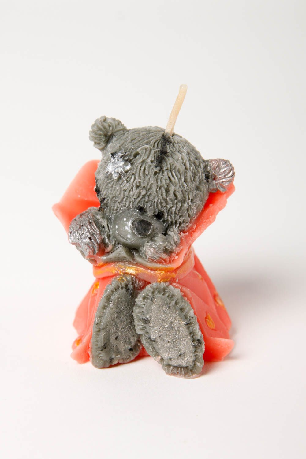 Handmade candle in the shape of little teddy bear 2,36 inches, 0,11 lb photo 3