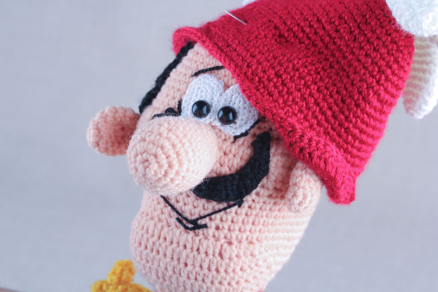 Handmade crochet tot Fire Fighter photo 3