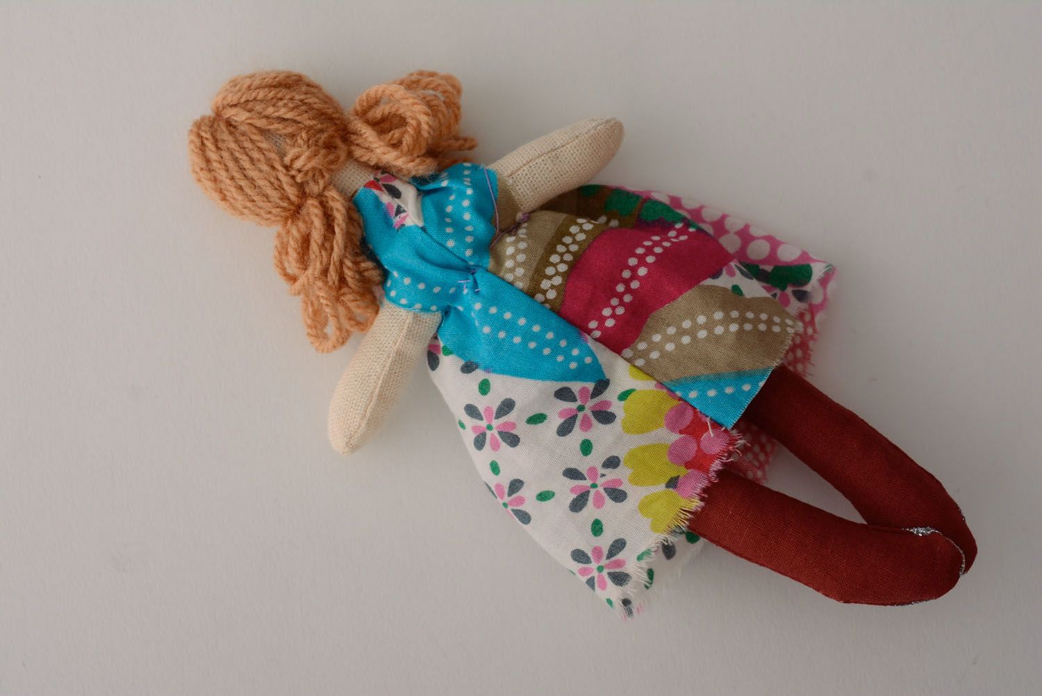 Handmade soft doll photo 5