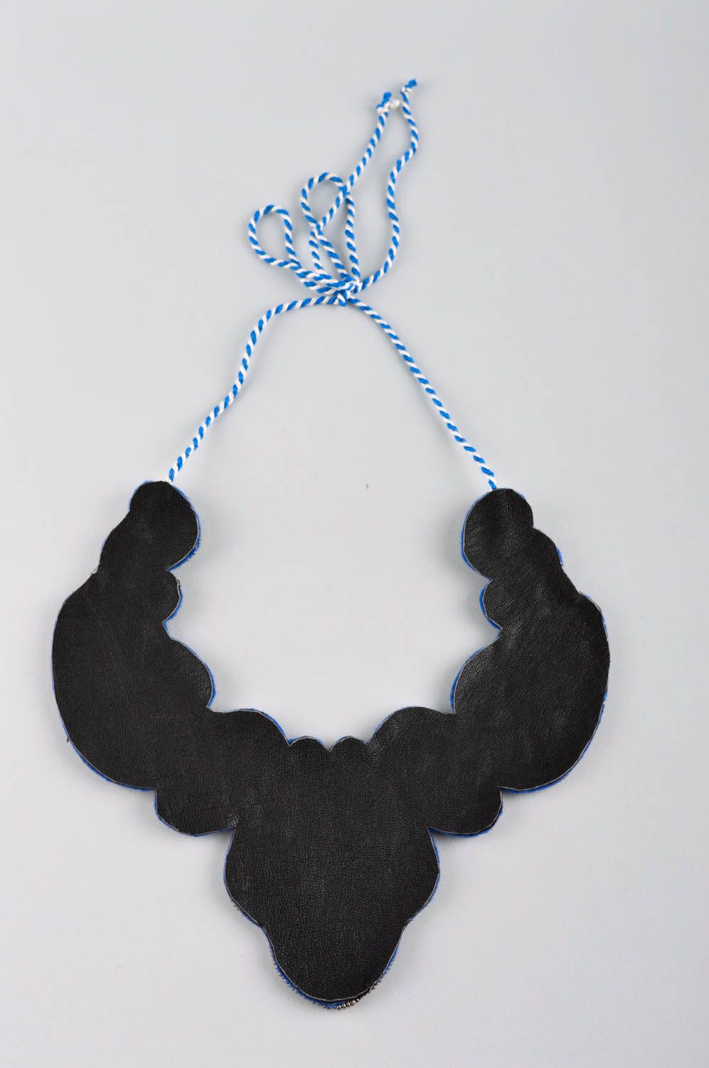 Damen Halskette handmade Collier aus Rocailles massives Frauen Accessoire foto 3