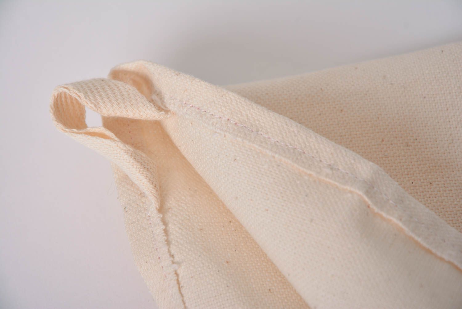 Тканевое полотенце из полульна ручной работы с ручной вышивкой оригинальное фото 5