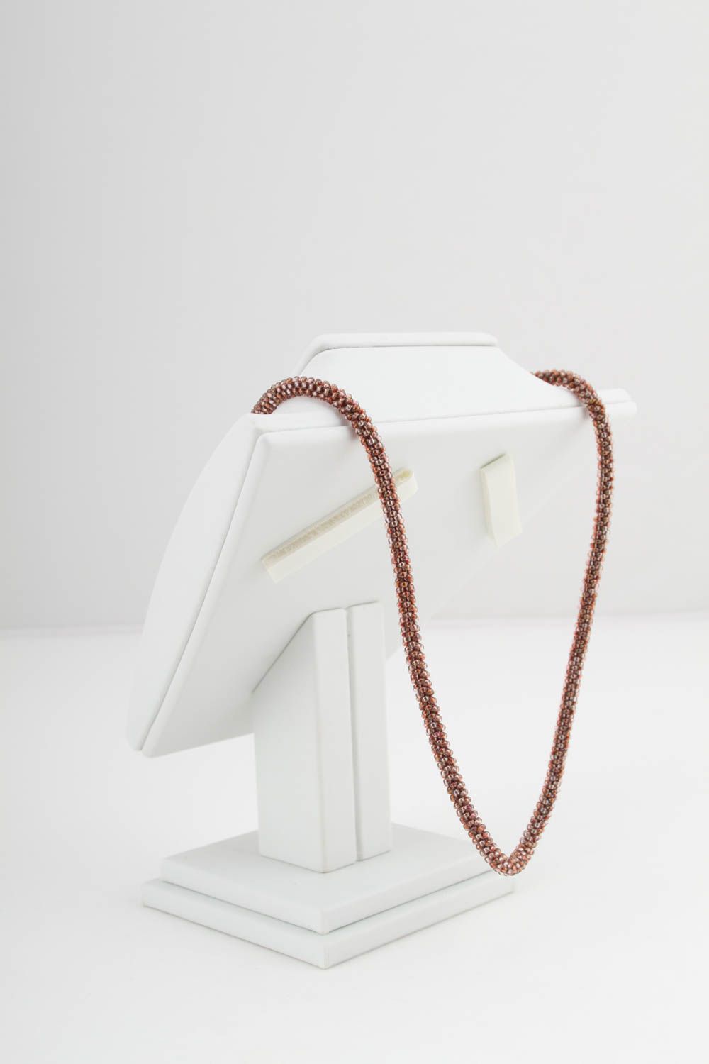 Stylish beaded necklace handmade pendant designer accessories fashion jewelry photo 3