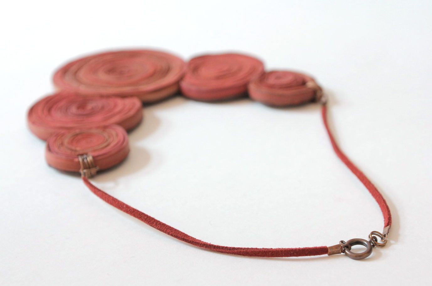 Necklace made ​​of polymer clay photo 3