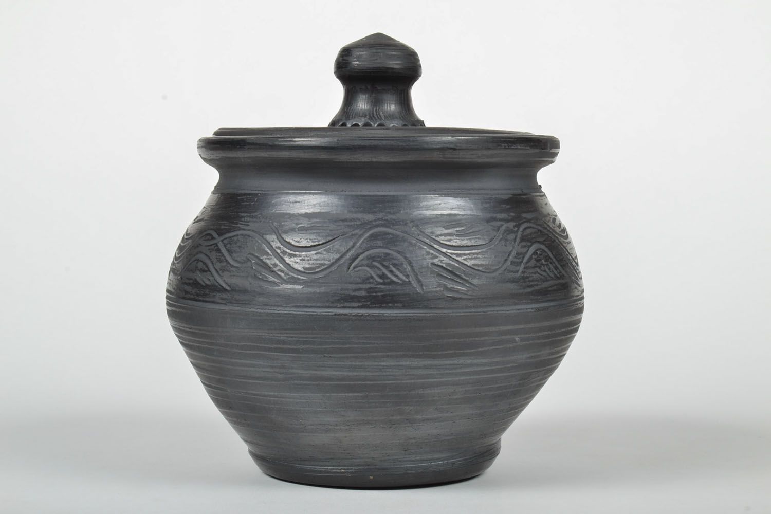 Pentola in ceramica fatta a mano vaso in argilla stoviglie decorative in argilla foto 2