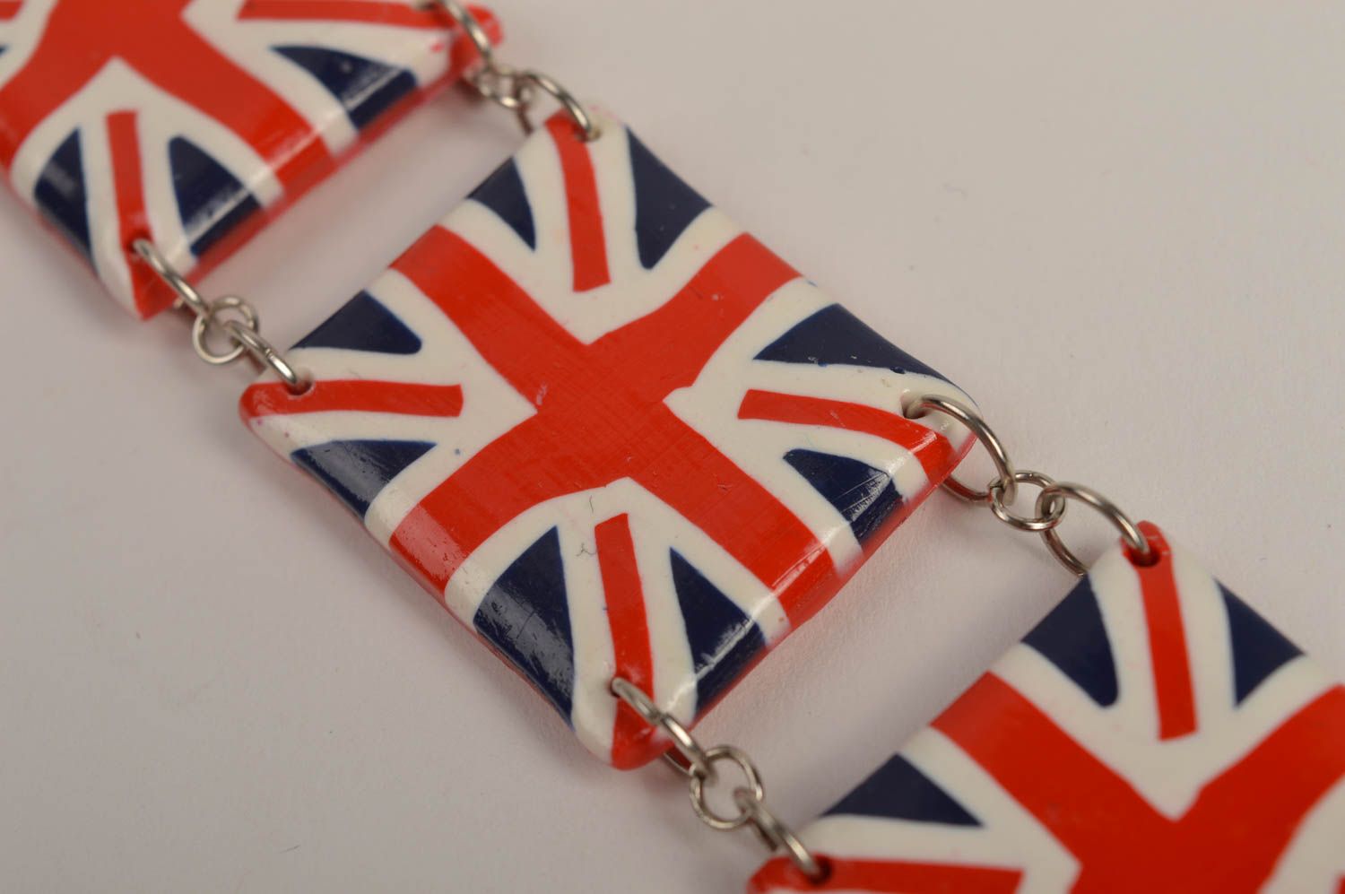 Originelles Armband Großbritannien handmade Polymer Schmuck Geschenk Idee foto 5