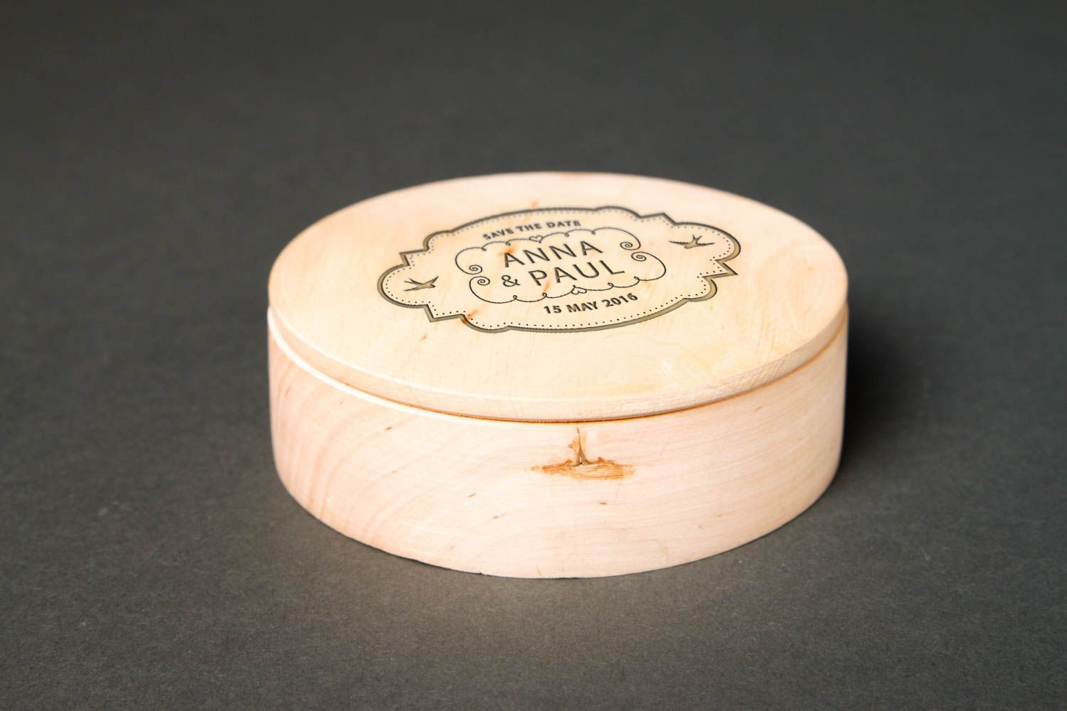 Персонализированный подарок, шкатулка заготовка хэнд мейд шкатулка для украшений круглая шкатулка из дерева фото 1