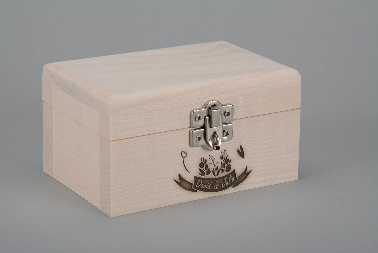 Personalised gift, wooden blank box photo 1