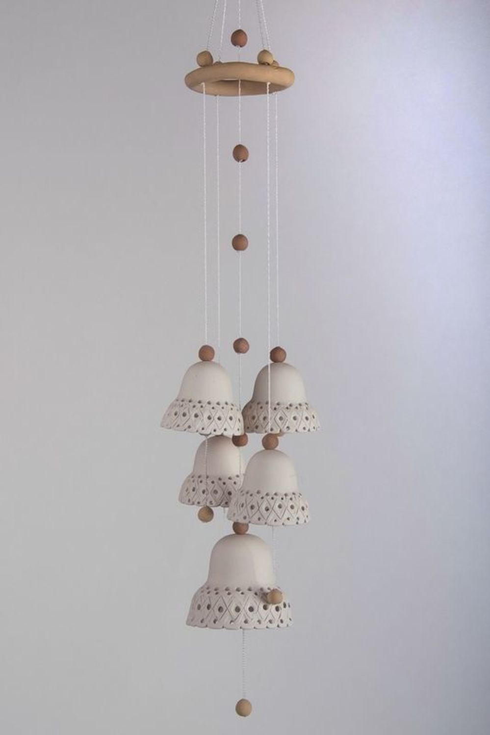 Ceramic lace bells, pendant photo 5