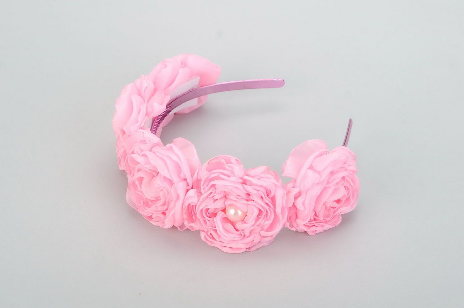 Headband with flowers Rose photo 4