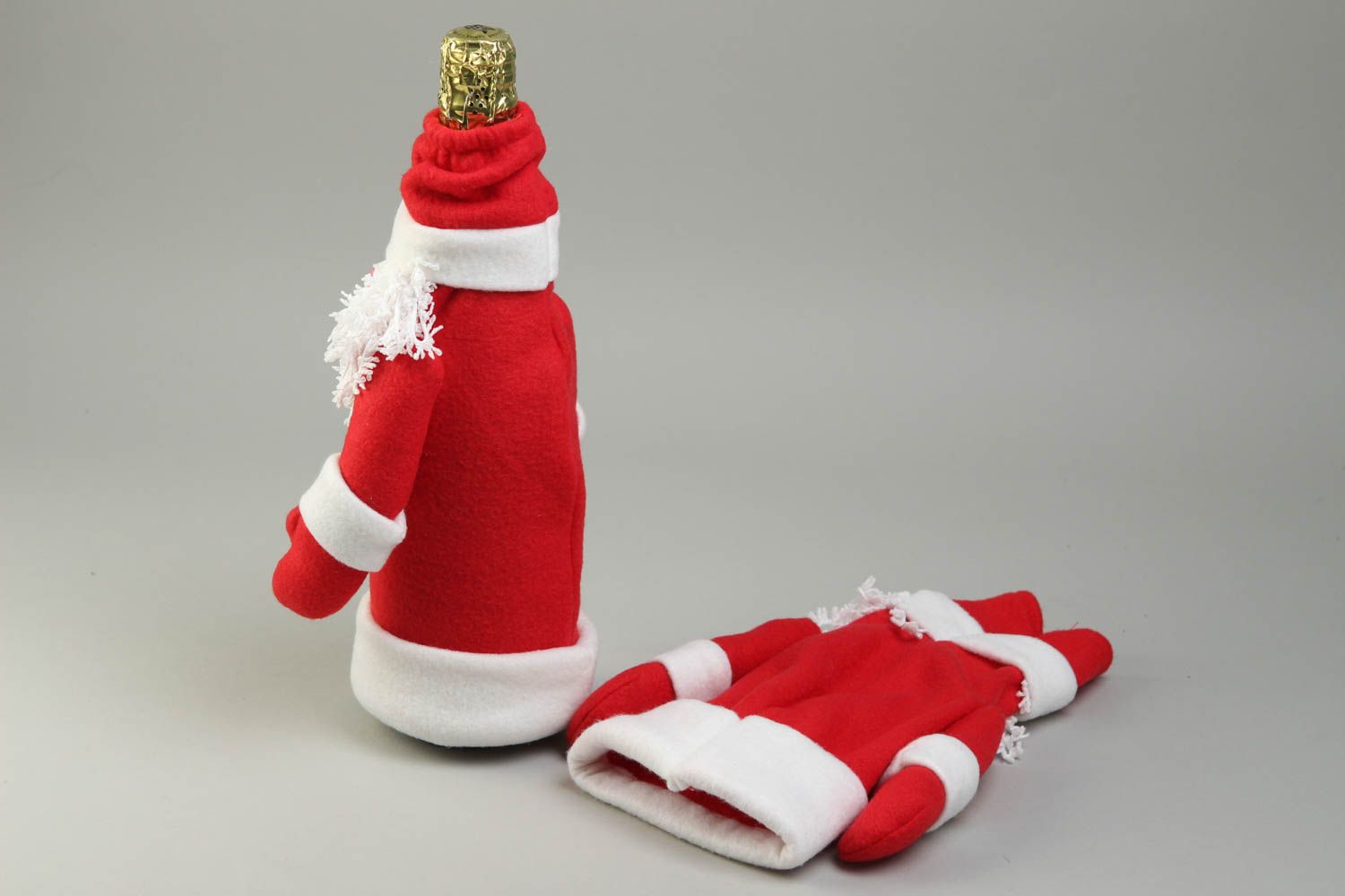 Cute Santa Claus cases 2 handmade home accessories stylish bottle decor photo 3