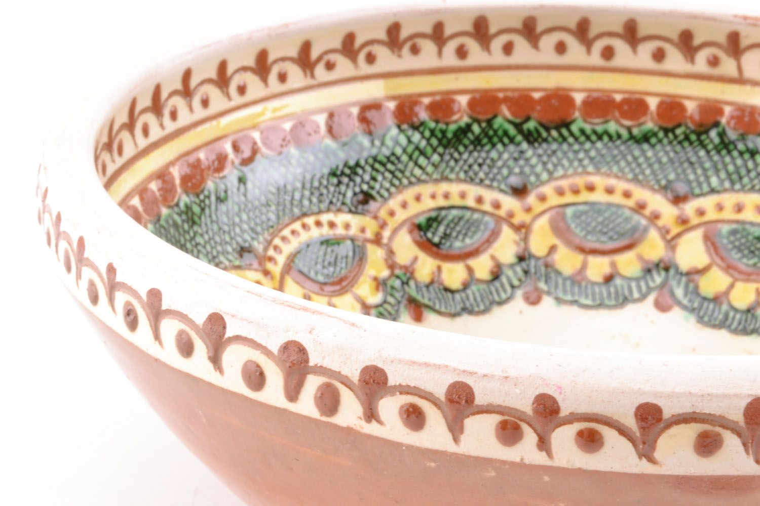 Tigela de cerâmica para frutas foto 4