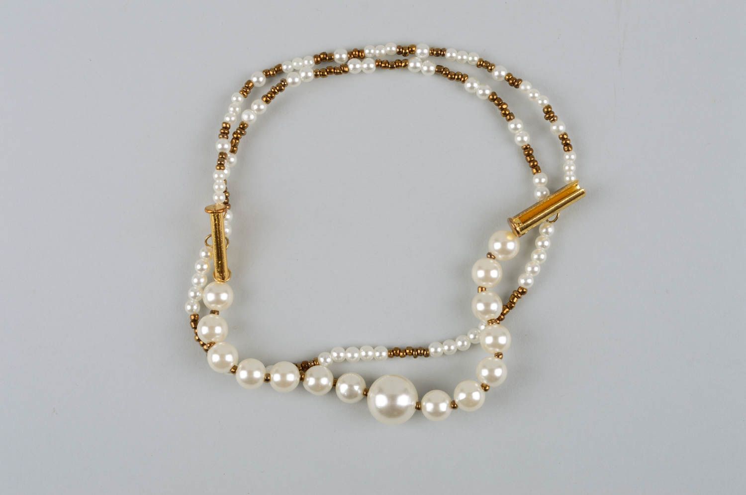 Pulsera de moda con perlas bisutería artesanal regalo original para mujer foto 2
