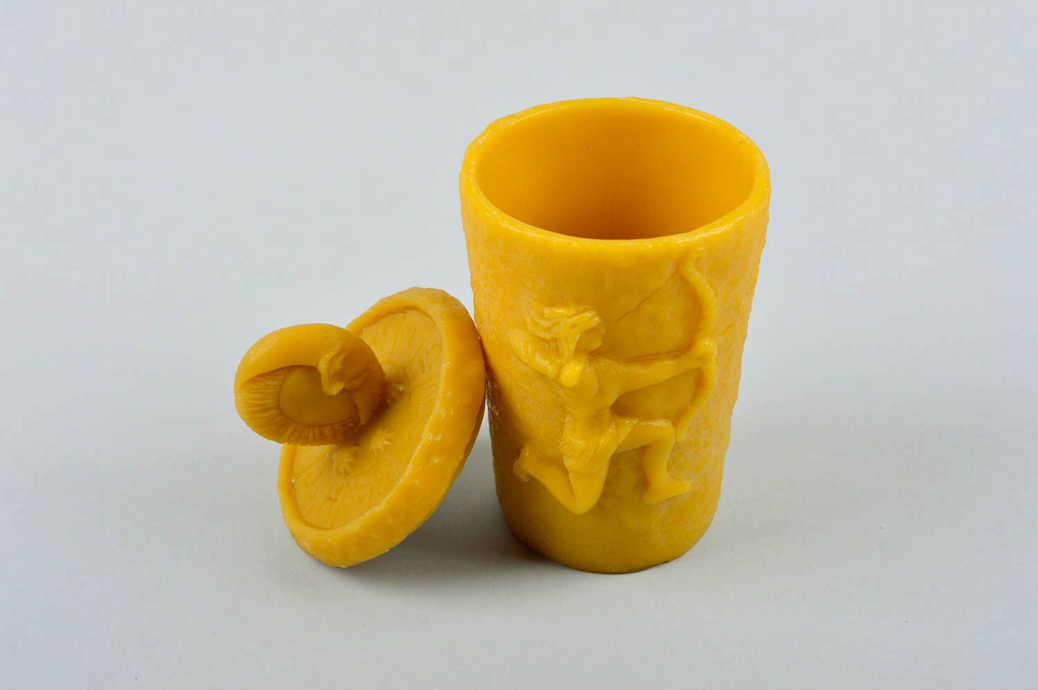 Vaso original hecho a mano utensilio de cocina regalo artesanal de cera de abeja foto 9